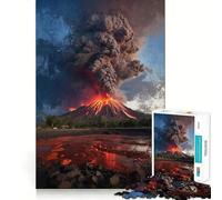 Puzzle Dove la Terra sanguina fuoco da 1000 pezzi,gioco cognitivo divertente,taglio di alta precisione, alleviare lo stress (38x26cm)