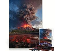 Puzzle "Dove la Terra sanguina fuoco" da 1000 pezzi per ragazzi, stimolante per la mente, passatempo rilassante, facile da assemblare, regalo di Natale ideale (50x75cm)