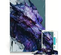 Puzzle Drago di Ametista da 1000 pezzi per adulti,gioco di problem solving,taglio di qualità professionale,rilassante attività di gruppo al chiuso (38x52cm)