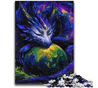 Puzzle Drago e Terra per adolescenti 2000, gioco stimolante e per tutta la famiglia con pezzi completamente interconnessi e di forma casuale (70X100cm)
