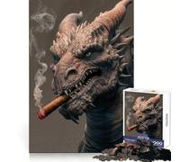Puzzle Drago Fumante per Adulti, 1000 Pezzi, Gioco di Sfida Mentale, Gioia, Qualità, Bordo Decorato, Collezione (38x26cm)
