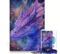 Puzzle Drago Galassia Viola per Ragazzi, 1000 Pezzi, Gioco di Ragionamento e Abilità, Gioco Rilassante, Taglio Preciso, Regalo di Babbo Natale (50x75cm)