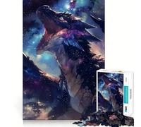 Puzzle "Drago Galattico Urlante" da 1000 pezzi per adulti, gioco di logica e abilità, ideale per un divertimento lento e preciso (50x75cm) Regalo elegante