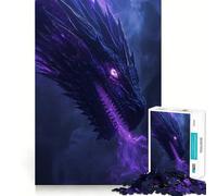 Puzzle Drago Ombra per ragazzi, 1000 pezzi, gioco di logica, divertimento al chiuso, bordi precisi, pezzo da collezione 38x52cm