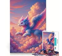 Puzzle Drago Pastello tra le Nuvole per Adulti 1000 Pezzi Logic Boost Toy Group Joy Premium Edge Sorpresa di Compleanno (38x26cm)