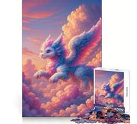 Puzzle Drago Pastello tra le Nuvole per Adulti 1000 Pezzi Logic Boost Toy Group Joy Premium Edge Sorpresa di Compleanno (38x26cm)