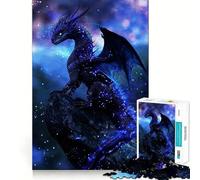 Puzzle Drago Polvere di Stelle Zaffiro 1000 pezzi per adulti Gioco cognitivo Divertente da assemblare Immagine da collezione (50x75cm)