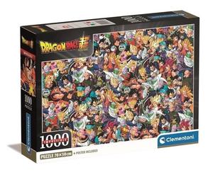 PUZZLE DRAGON BALL 1000 PZ IMPOSSIBILE DIMENSIONE 50X70 CM CLEMENTONI ORIGINALE