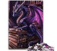 Puzzle Dragon in The Book da 2000 pezzi per adolescenti e adulti, giocattoli, giochi educativi, antistress, lista dei desideri con Babbo Natale (70X100cm)