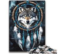 Puzzle Dream Catcher Wolf per adulti da 2000 pezzi, difficile da completare ma divertente e spiritoso, un'idea regalo e un arredamento per la casa unici (70X100cm)