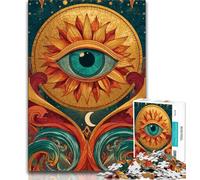 Puzzle Dream Eye da 1000 pezzi per adolescenti, regalo per trascorrere il tempo libero in casa, con pezzi completamente interconnessi e di forma casuale, 38x26cm
