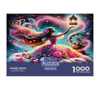 Puzzle Dress Beauty da 1000 pezzi per adulti e bambini: donna con lanterna sul mare, divertente regalo e attività per la casa dai 12 anni in su, 70x50 cm/1000 pezzi