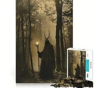 Puzzle druidico della foresta vittoriana da 1000 pezzi per adolescenti,gioco stimolante per la mente,montaggio sicuro e stabile,divertimento assicurato per tutta la famiglia (50x75cm)