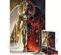 Puzzle "Dualità Angelo e Demone" da 1000 pezzi per adolescenti, per sviluppare capacità analitiche, per una fuga serena e un'unione precisa, ideale come regalo di Natale (38x52cm)
