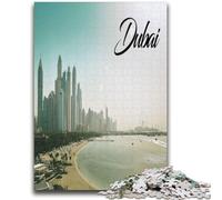 Puzzle Dubai 1000 pezzi per adolescenti, dai 14 anni in su, rompicapo per famiglie, regali di compleanno per Natale, 1000 pezzi (26x38cm)