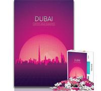 Puzzle Dubai Emirati Arabi Uniti 1000 pezzi per adulti e adolescenti, aiuta il cervello a esercitare i giocattoli avvincenti per coltivare la pazienza, ottimo regalo 38x26cm