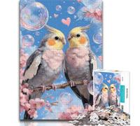 Puzzle "Due pappagalli" da 1000 pezzi per adolescenti, antistress, sfida difficile, decorazioni e regali unici per la casa (50x75cm)