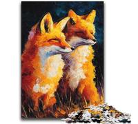 Puzzle Due Volpi per Adolescenti 2000 Pezzi, Giocattolo Educativo per l'Apprendimento, Ideale Come Regalo per Tutta la Famiglia (70X100cm)