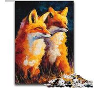 Puzzle Due Volpi per Adulti e Adolescenti, Puzzle, Regalo di Compleanno per Ammazzare il Tempo in Vacanza, Regali, Arte Murale per 14+ (70x100cm)