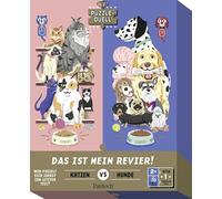 Puzzle-Duell - Das Ist Mein Revier!: Wer puzzelt Sich zuerst zum letzten Teil? | Witziges 2-Personen-Spiel. Zwei 70-Teile-Puzzles und Ein beidseitiges Schlussteil für beide Spieler*innen