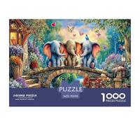 Puzzle Dumbo Flying per adulti educativo: tre elefanti sul ponte, 1000 pezzi, giochi per la decorazione della casa, 70x50 cm/1000 pezzi