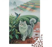 Puzzle Eccezionale Da 1000 Pezzi in Legno, Gato Gato selkirk rex, Unisci Divertimento E Apprendimento, Perfetto Per Tutte Le Età, Design Innovativo