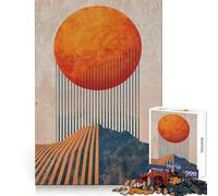 Puzzle Eclissi Arancione da 1000 pezzi per adolescenti, ideale per stimolare la memoria, favorire la serenità, tagli precisi ed eleganti (38x52cm)