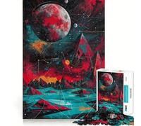 Puzzle Eclissi Rossa da 1000 pezzi per adulti, regalo, sfida mentale, gioco facile, svago, taglio preciso, regalo speciale (38x52cm)