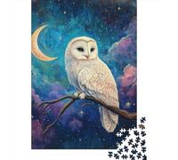Puzzle Ecologico Da 1000 Pezzi in Legno, Tema Gufo, Per Un Apprendimento Divertente, Ideale Per Adulti E Adolescenti, Con Pezzi Facili Da Maneggiare