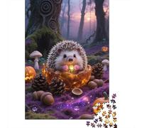 Puzzle Ecologico Da 1000 Pezzi in Legno, Tema Ispide miniatura, Per Un Apprendimento Divertente, Ideale Per Adulti E Adolescenti, Con Pezzi Facili Da Maneggiare