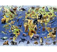 Educa - Puzzle da 500 pezzi per adulti e bambini | Specie in pericolo di estinzione. Misura: 48 x 34 cm. Include la colla Fix Puzzle. Da 11 anni (19908)