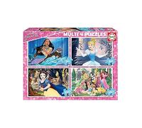 Educa - Puzzle 4 puzzle Principesse Disney - 40-99 Pezzi
