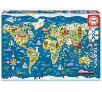Puzzle Mappa del Mondo per Bambini