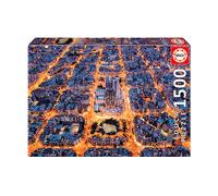 PUZZLE EDUCA Barcellona - 1500 Pezzi in Cartone per 14+ - Tema: Veduta panoramica della città