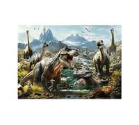 PUZZLE EDUCA Dinosauri Feroci - 1000 Pezzi in Cartone per 14+ - Tema: Dinosauri