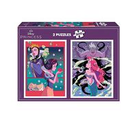 PUZZLE EDUCA Disney Cattivi e Principesse 2x500 - 500 Pezzi in Cartone per 10+