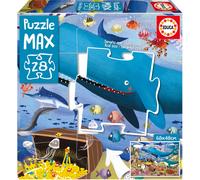 Educa - Puzzle Sotto gli animali marini MAXI - 1-39 Pezzi