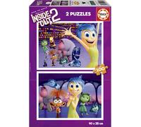 Educa - Set di 2 Puzzles per Bambini con 100 Pezzi | Inside out 2. A Partire da 6 Anni (20100)