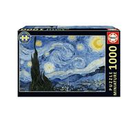 PUZZLE EDUCA Notte Stellata Miniatura - 1000 Pezzi in Cartone per 14+ - Tema: Van Gogh