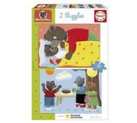 Puzzle - EDUCA - Petit Ours Brun : Ensemble de 2 puzzles de 20 pieces pour enfants des 4 ans