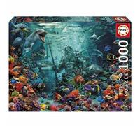Puzzle Educa Poseidon in a Coral Reef