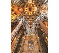 Puzzle EDUCA Sagrada Familia - interni, Barcellona (Spagna), 1000 pezzi