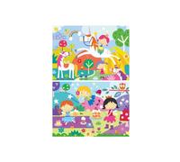 Puzzle - EDUCA - Unicorno e Fata - 2 x 48 pezzi - Puzzle educativo - Multicolore