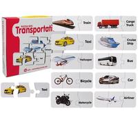 Puzzle educativi trasporti - 10 coppie