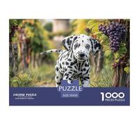 Puzzle Educativo Antistress 1000 Pezzi Cani Domestici - Dalmata nel Vigneto Regalo Divertente e Originale per la Casa 70x50cm