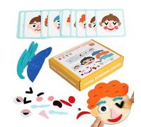 Puzzle Educativo Del Viso | Gioco Educativo Divertente Con Carte Delle Emozioni,Attività Di Apprendimento Socio Emotivo - Per Bambini Piccoli Scuola Materna Casa Scuola Compleanno Natale Festa Eventi