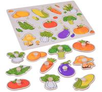 Puzzle educativo in legno verdura
