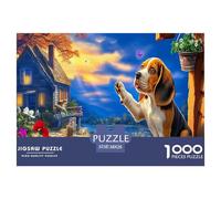 Puzzle educativo per adulti Beagle: Beagle che si alza, 1000 pezzi, giochi per la decorazione della casa, 38x26 cm/1000 pezzi