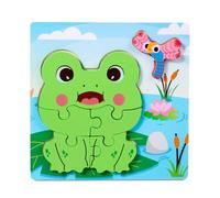 Puzzle educativo per bambini a forma di animale e gioco di riconoscimento alimentare per coordinazione cognitiva e occhio-mano, puzzle di viaggio trasportabili per bambini