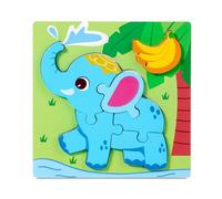 Puzzle educativo per bambini a forma di animale e gioco di riconoscimento alimentare per coordinazione cognitiva e occhio-mano, puzzle di viaggio trasportabili per bambini